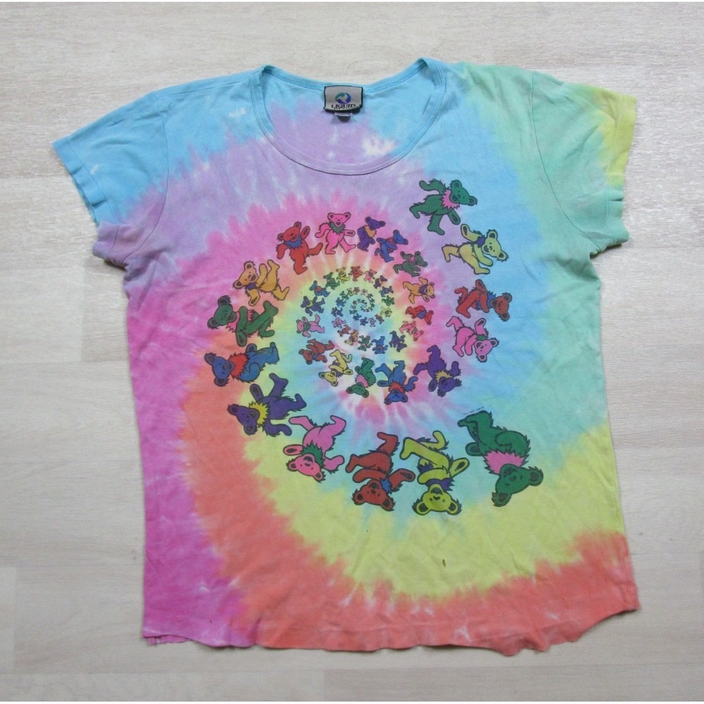 Vintage Grateful Dead Tie Dye T Shirt Dancing Bears 1997 (XL) Womans Spiral‎